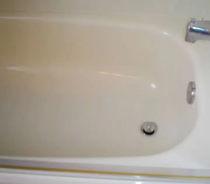 Bathtub after cleaning, from a Jean's Cleaning Services job photo